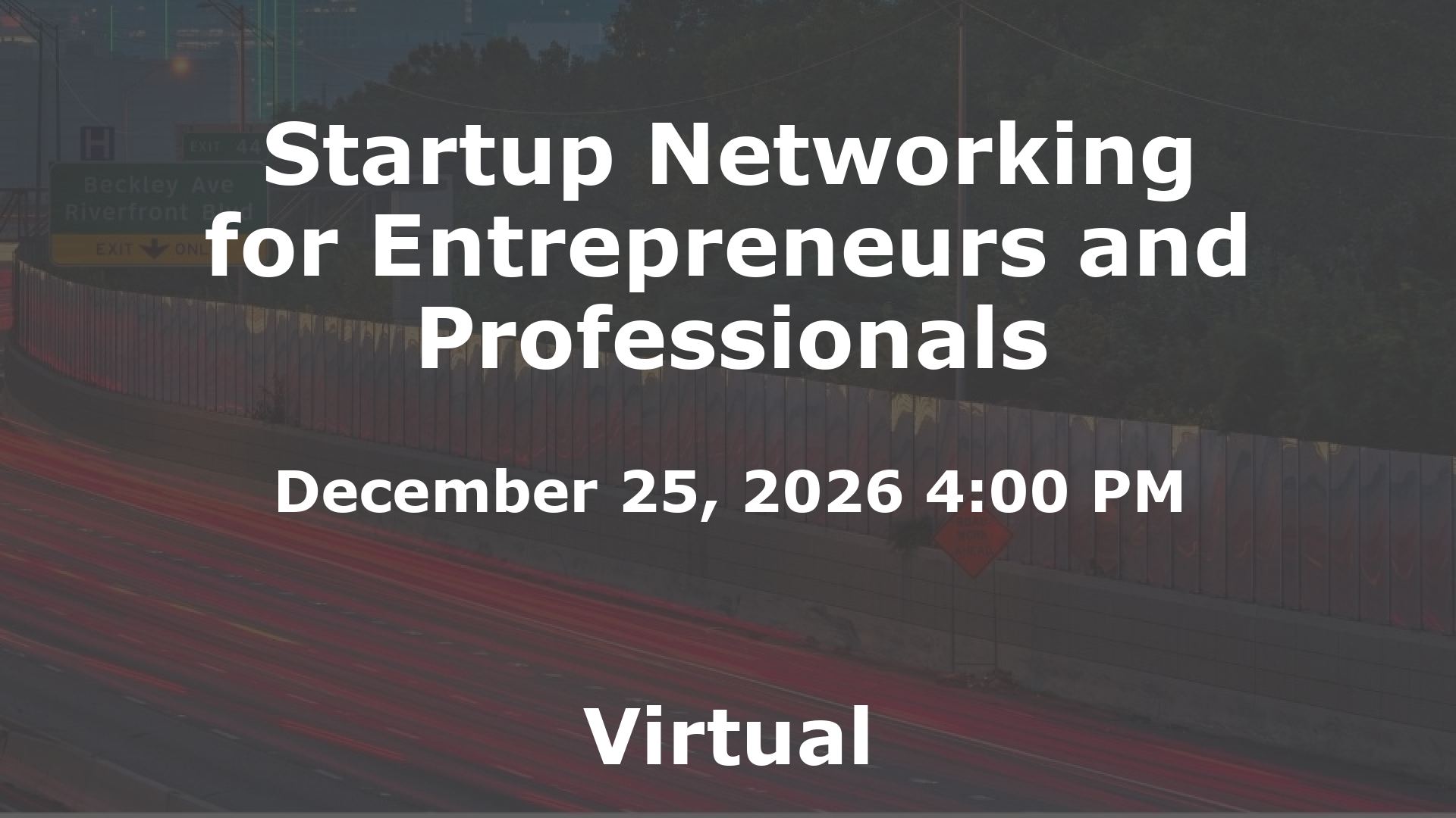 Startup Networking for Entrepreneurs and Professionals event image